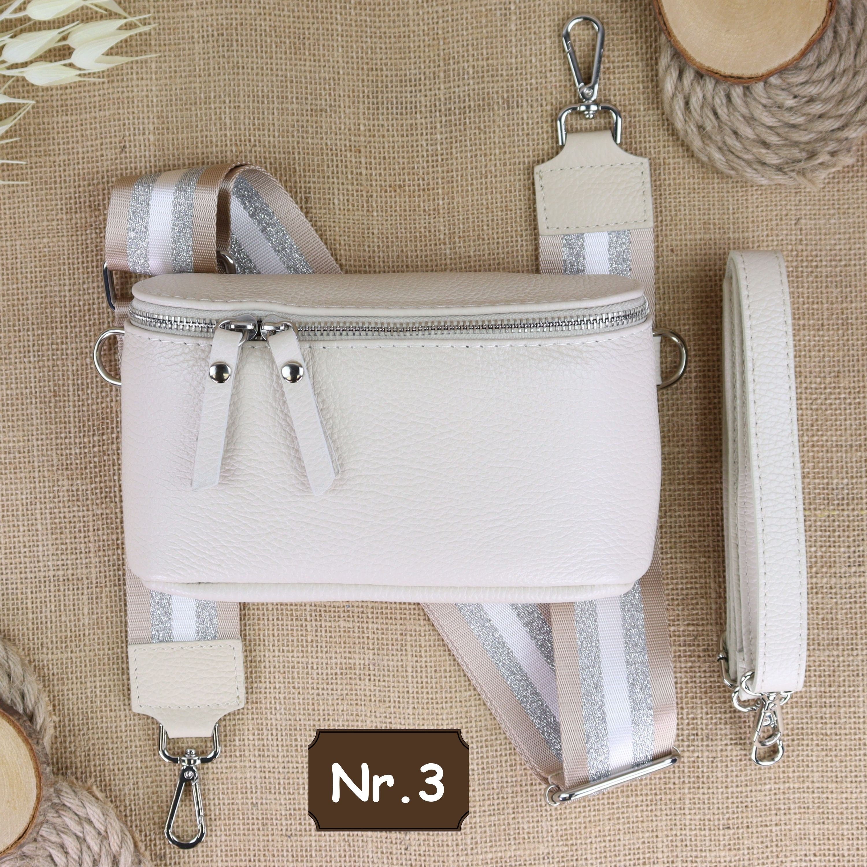 Bauchtasche Leder für Damen,Crossbody Bag Leder Damen,Crossbody Tasche Leder,Leder Gürteltasche Frauen,Leder Handtasche,Leder Hüfttasche für Frauen,Leder Tasche,Ledertasche mit Reißverschluss,Schulterriementasche,Schultertasche Leder Frauen,Silber,Tasche