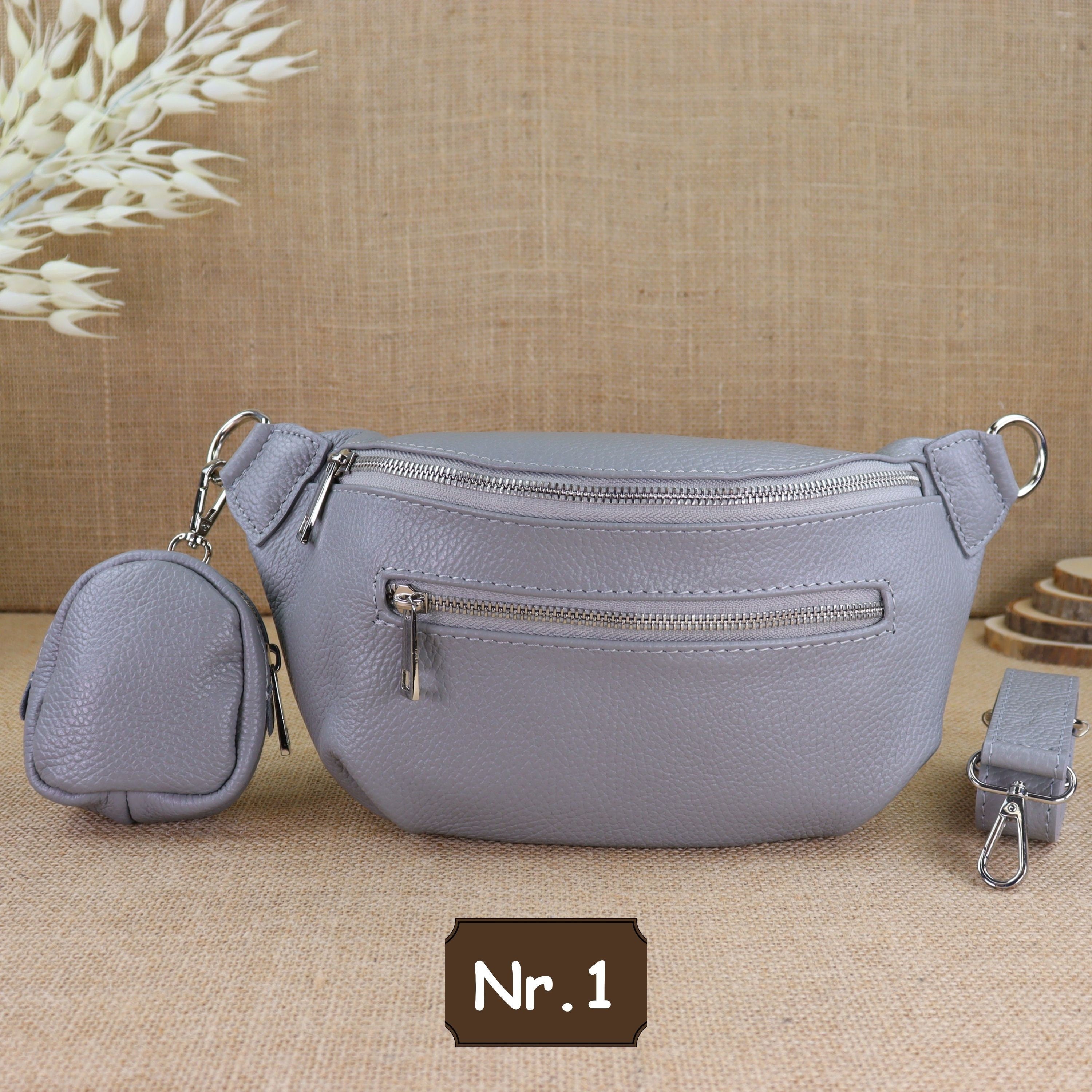 Bauchtasche Leder für Damen,Crossbody Bag Leder Damen,Crossbody Tasche Leder,Echtleder Frauen Tasche,Leder Gürteltasche Frauen,Leder Handtasche,Leder Hüfttasche für Frauen,Leder Tasche,Ledertasche mit Reißverschluss,Schulterriementasche,Schultertasche Led