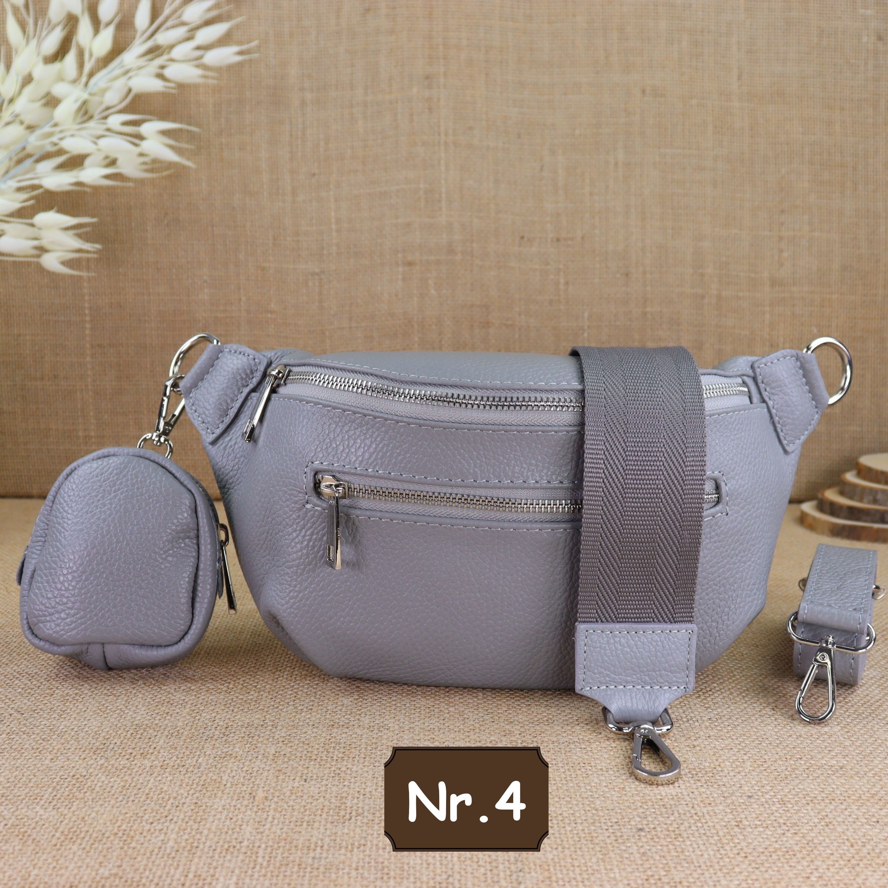 Bauchtasche Leder für Damen,Crossbody Bag Leder Damen,Crossbody Tasche Leder,Echtleder Frauen Tasche,Leder Gürteltasche Frauen,Leder Handtasche,Leder Hüfttasche für Frauen,Leder Tasche,Ledertasche mit Reißverschluss,Schulterriementasche,Schultertasche Led