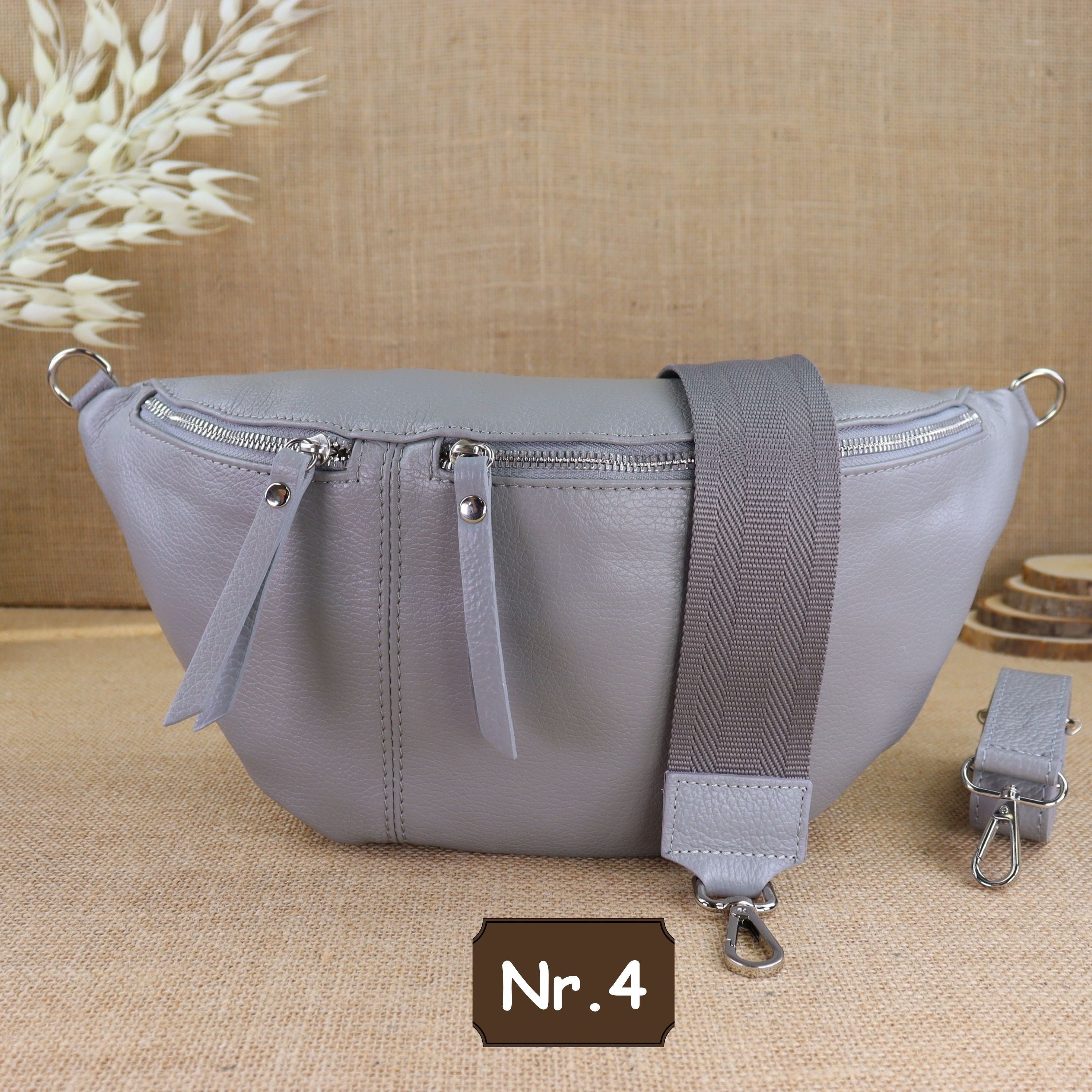 Bauchtasche Leder für Damen,Crossbody Bag Leder Damen,Crossbody Tasche Leder,Leder Gürteltasche Frauen,Leder Handtasche,Leder Hüfttasche für Frauen,Leder Tasche,Ledertasche mit Reißverschluss,Schulterriementasche,Schultertasche Leder Frauen,Tasche mit gem