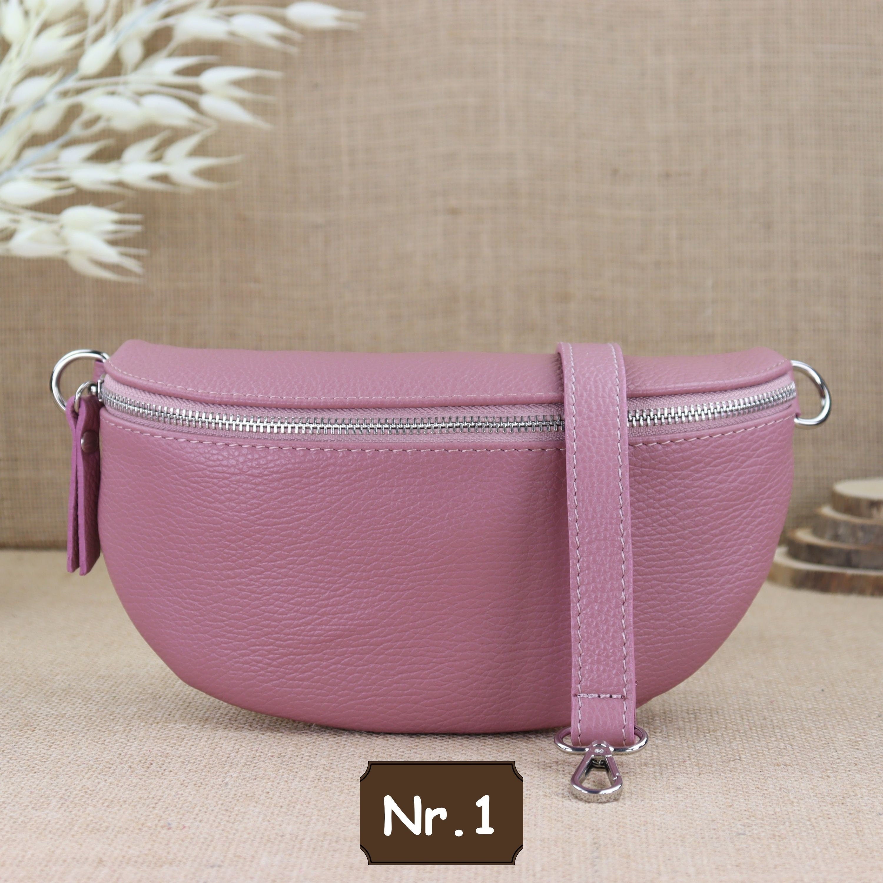 Bauchtasche Leder für Damen,Crossbody Bag Leder Damen,Crossbody Tasche Leder,Echtleder Frauen Tasche,Leder Gürteltasche Frauen,Leder Handtasche,Leder Hüfttasche für Frauen,Leder Tasche,Ledertasche mit Reißverschluss,Schulterriementasche,Schultertasche Led