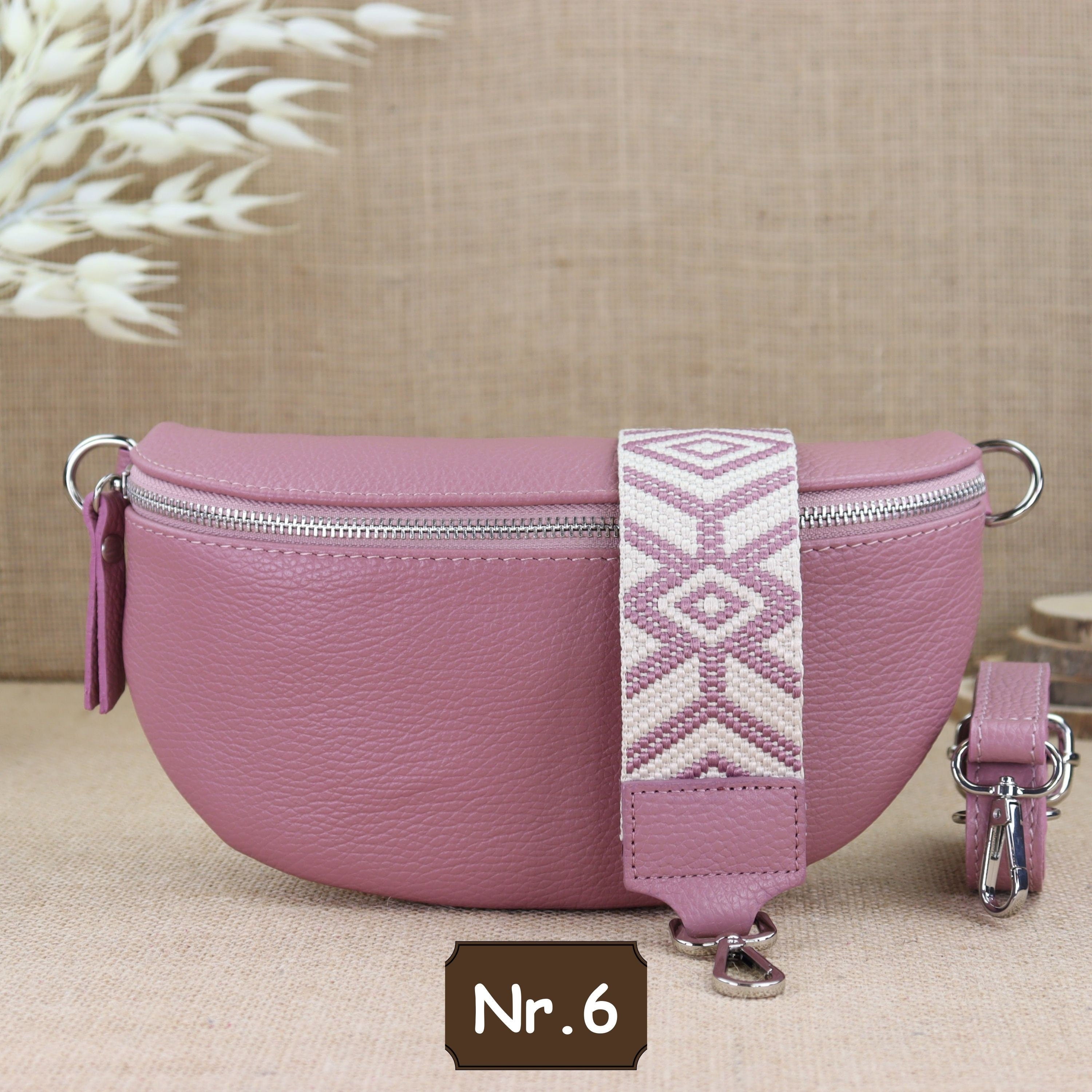 Bauchtasche Leder für Damen,Crossbody Bag Leder Damen,Crossbody Tasche Leder,Echtleder Frauen Tasche,Leder Gürteltasche Frauen,Leder Handtasche,Leder Hüfttasche für Frauen,Leder Tasche,Ledertasche mit Reißverschluss,Schulterriementasche,Schultertasche Led