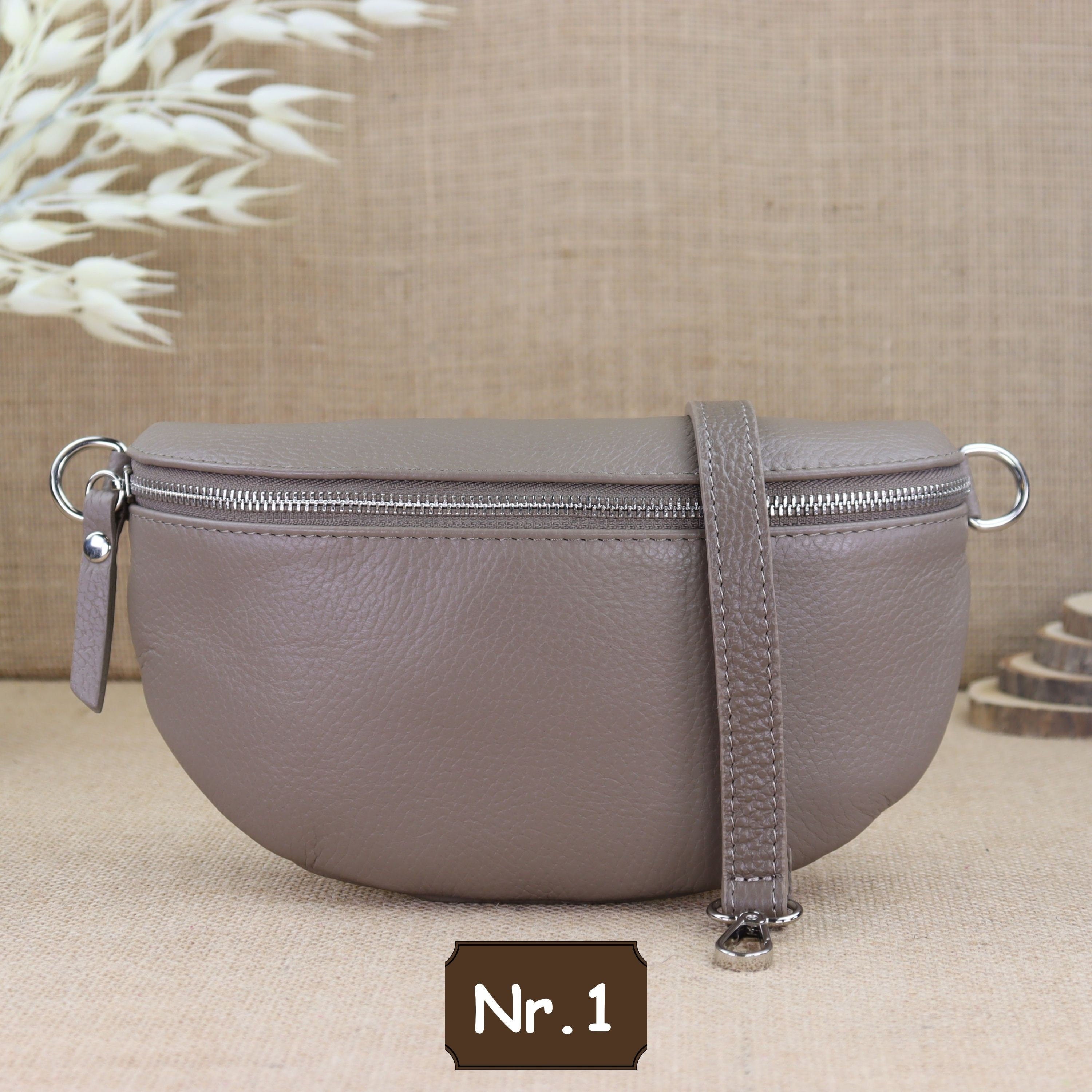 Bauchtasche Leder für Damen,Crossbody Bag Leder Damen,Crossbody Tasche Leder,Echtleder Frauen Tasche,Leder Gürteltasche Frauen,Leder Handtasche,Leder Hüfttasche für Frauen,Leder Tasche,Ledertasche mit Reißverschluss,Schulterriementasche,Schultertasche Led