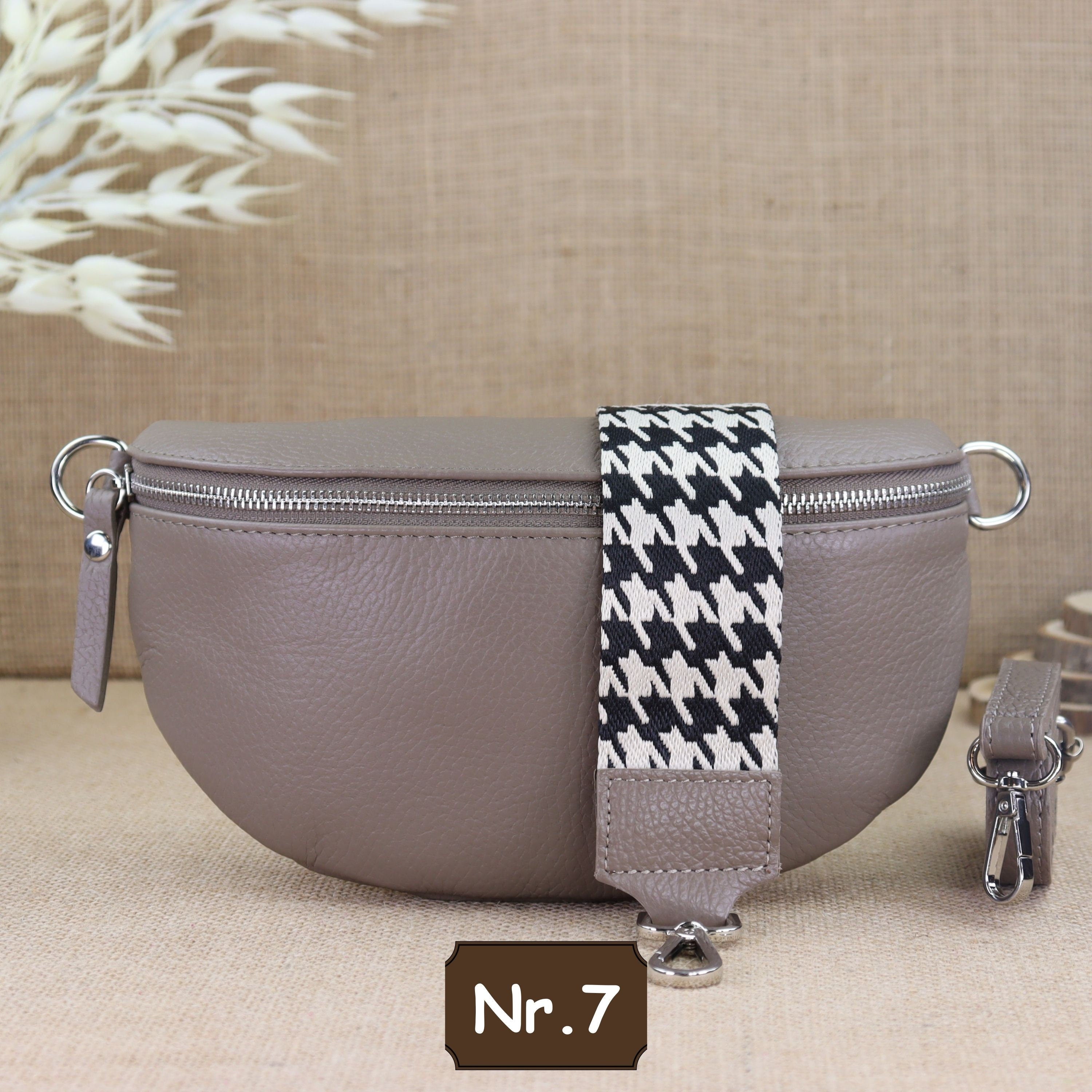 Bauchtasche Leder für Damen,Crossbody Bag Leder Damen,Crossbody Tasche Leder,Echtleder Frauen Tasche,Leder Gürteltasche Frauen,Leder Handtasche,Leder Hüfttasche für Frauen,Leder Tasche,Ledertasche mit Reißverschluss,Schulterriementasche,Schultertasche Led