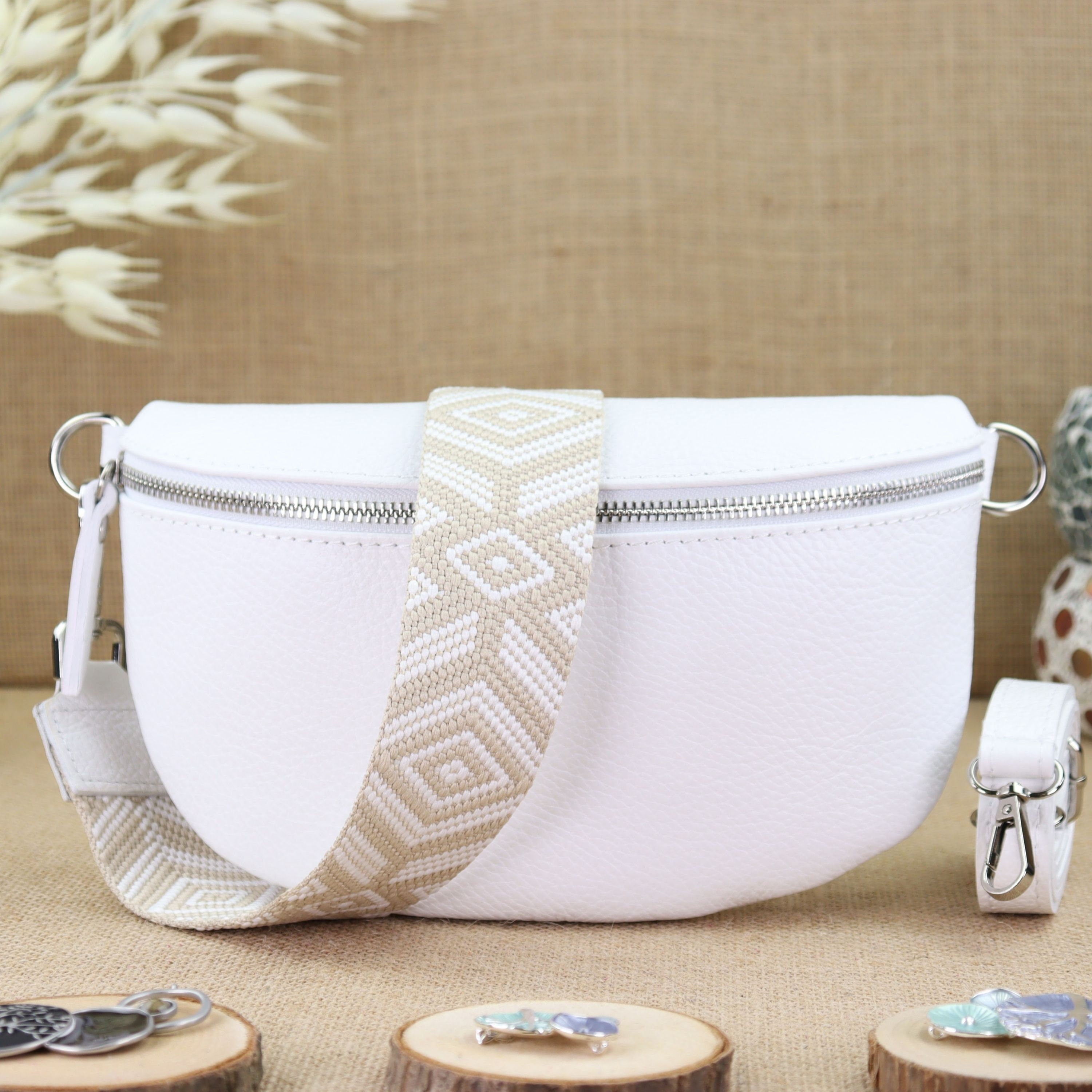 Bauchtasche Leder für Damen,Crossbody Bag Leder Damen,Crossbody Tasche Leder,Echtleder Frauen Tasche,Leder Gürteltasche Frauen,Leder Handtasche,Leder Hüfttasche für Frauen,Leder Tasche,Ledertasche mit Reißverschluss,Schulterriementasche,Schultertasche Led