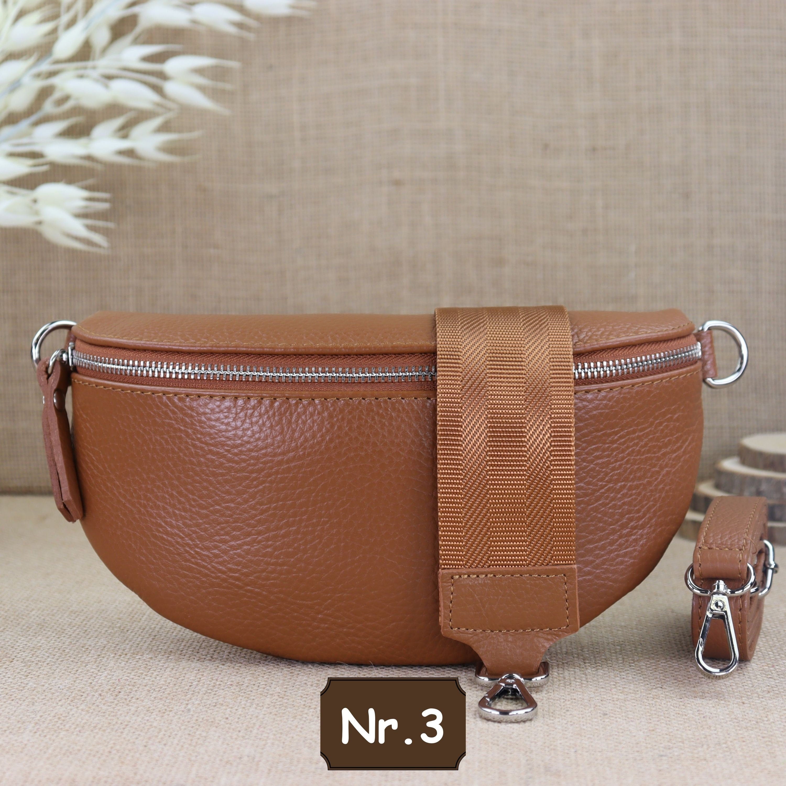 Bauchtasche Leder für Damen,Crossbody Bag Leder Damen,Crossbody Tasche Leder,Echtleder Frauen Tasche,Leder Gürteltasche Frauen,Leder Handtasche,Leder Hüfttasche für Frauen,Leder Tasche,Ledertasche mit Reißverschluss,Schulterriementasche,Schultertasche Led