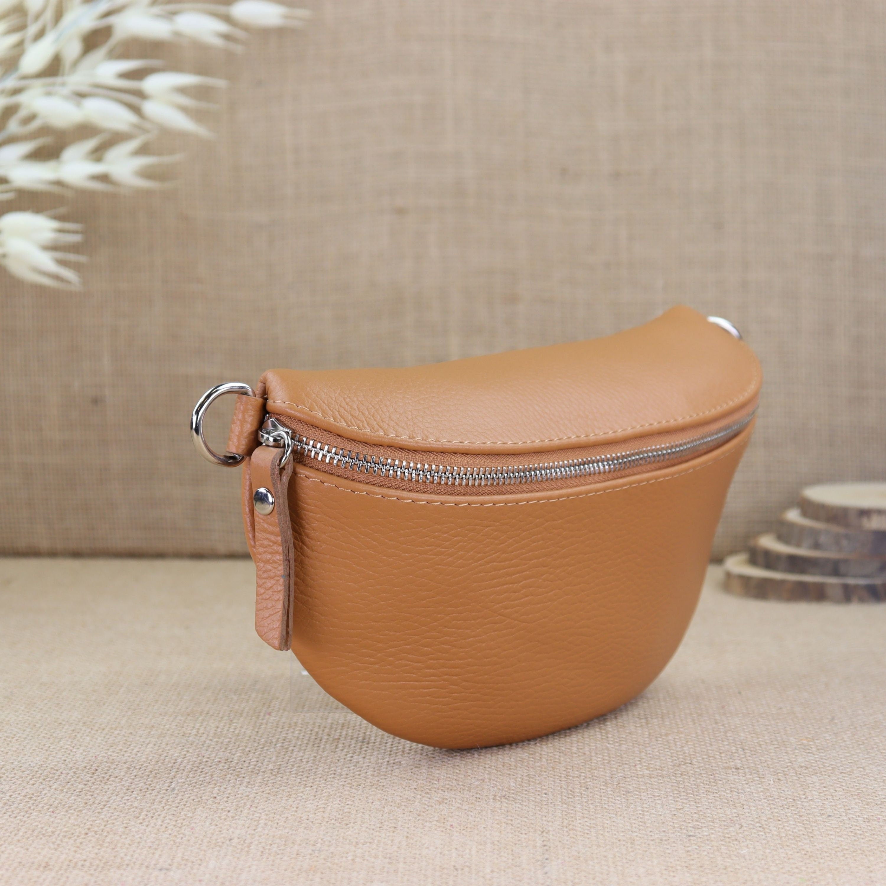 Bauchtasche Leder für Damen,Crossbody Bag Leder Damen,Crossbody Tasche Leder,Echtleder Frauen Tasche,Leder Gürteltasche Frauen,Leder Handtasche,Leder Hüfttasche für Frauen,Leder Tasche,Ledertasche mit Reißverschluss,Schulterriementasche,Schultertasche Led