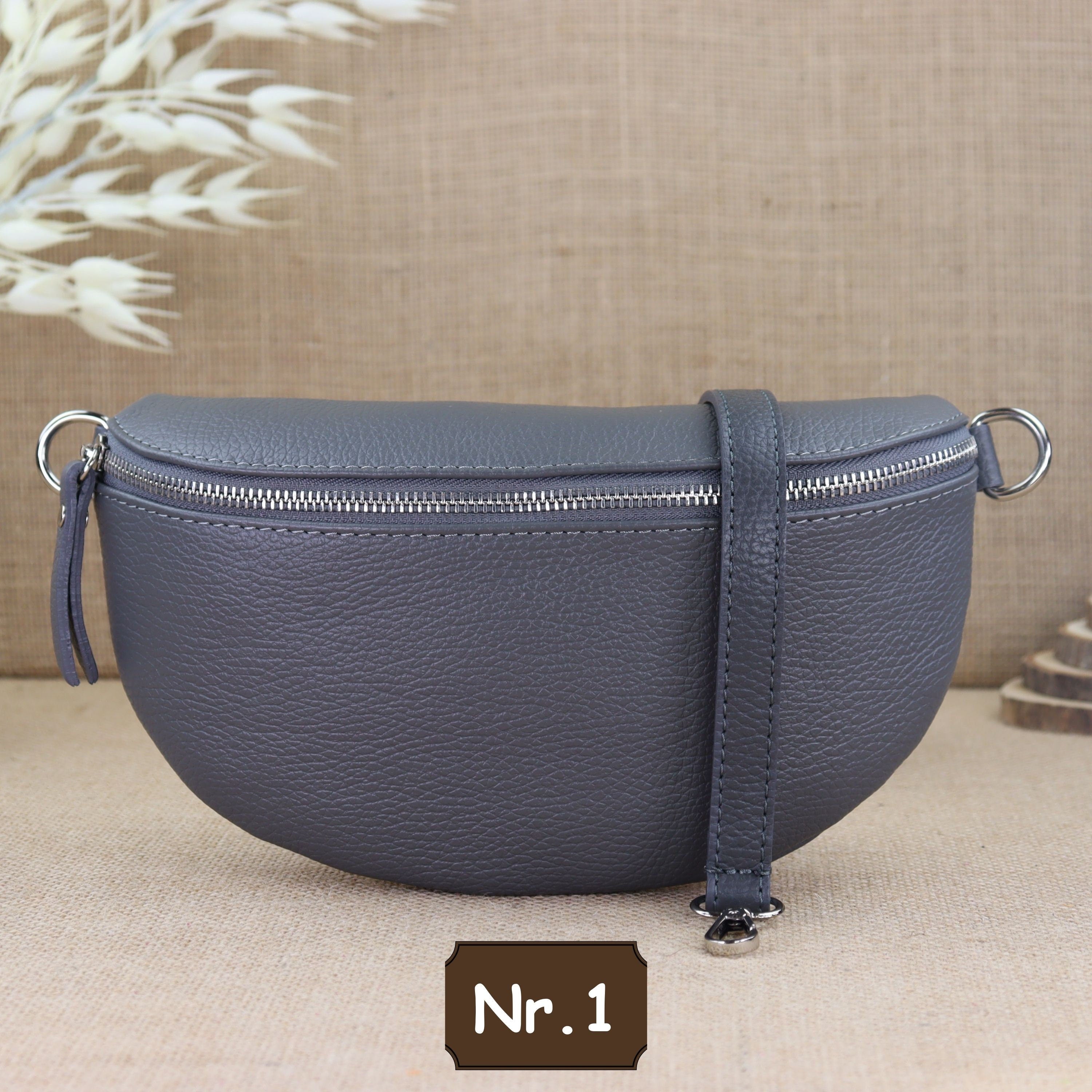Bauchtasche Leder für Damen,Crossbody Bag Leder Damen,Crossbody Tasche Leder,Echtleder Frauen Tasche,Leder Gürteltasche Frauen,Leder Handtasche,Leder Hüfttasche für Frauen,Leder Tasche,Ledertasche mit Reißverschluss,Schulterriementasche,Schultertasche Led