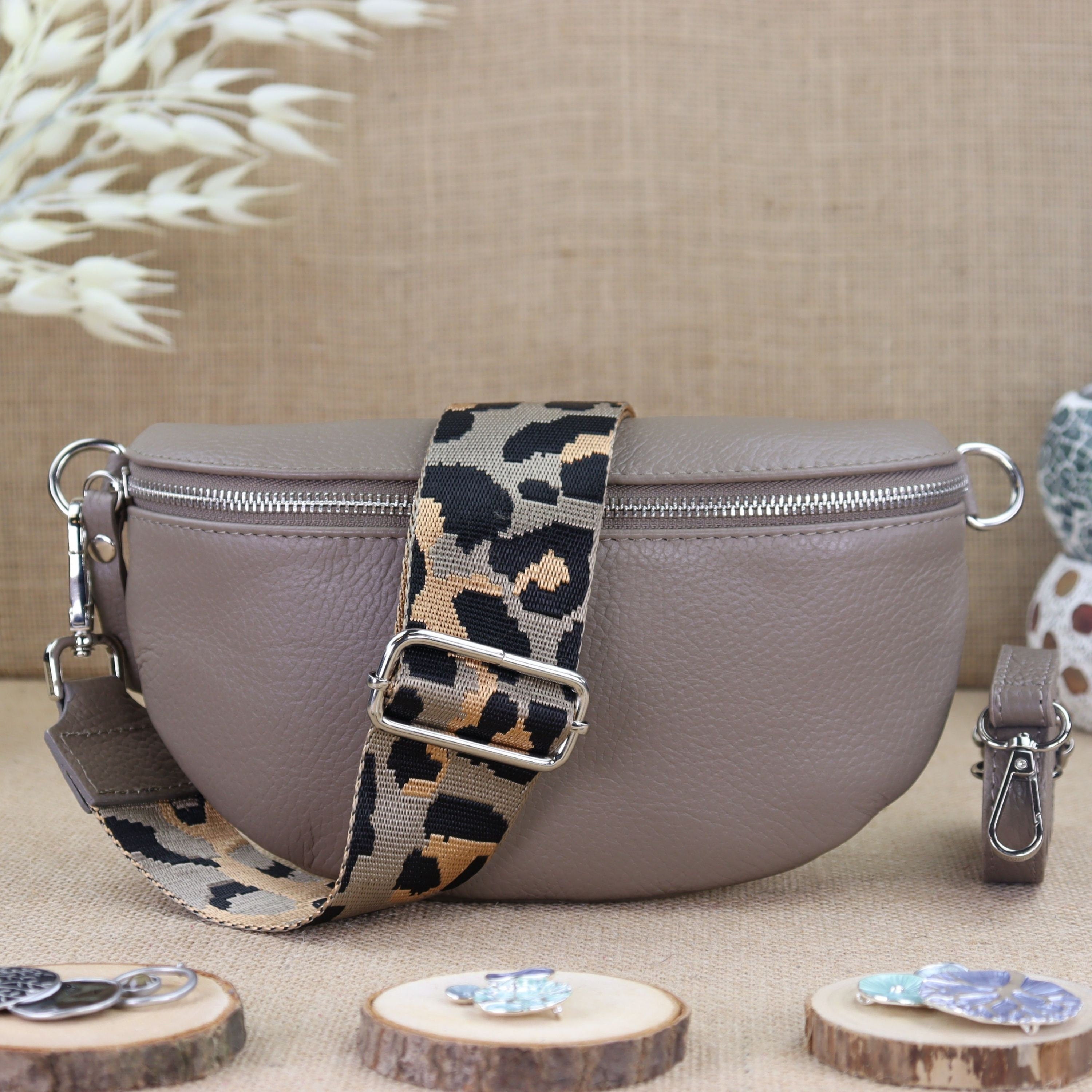 Bauchtasche Leder für Damen,Crossbody Bag Leder Damen,Crossbody Tasche Leder,Echtleder Frauen Tasche,Leder Gürteltasche Frauen,Leder Handtasche,Leder Hüfttasche für Frauen,Leder Tasche,Ledertasche mit Reißverschluss,Schulterriementasche,Schultertasche Led