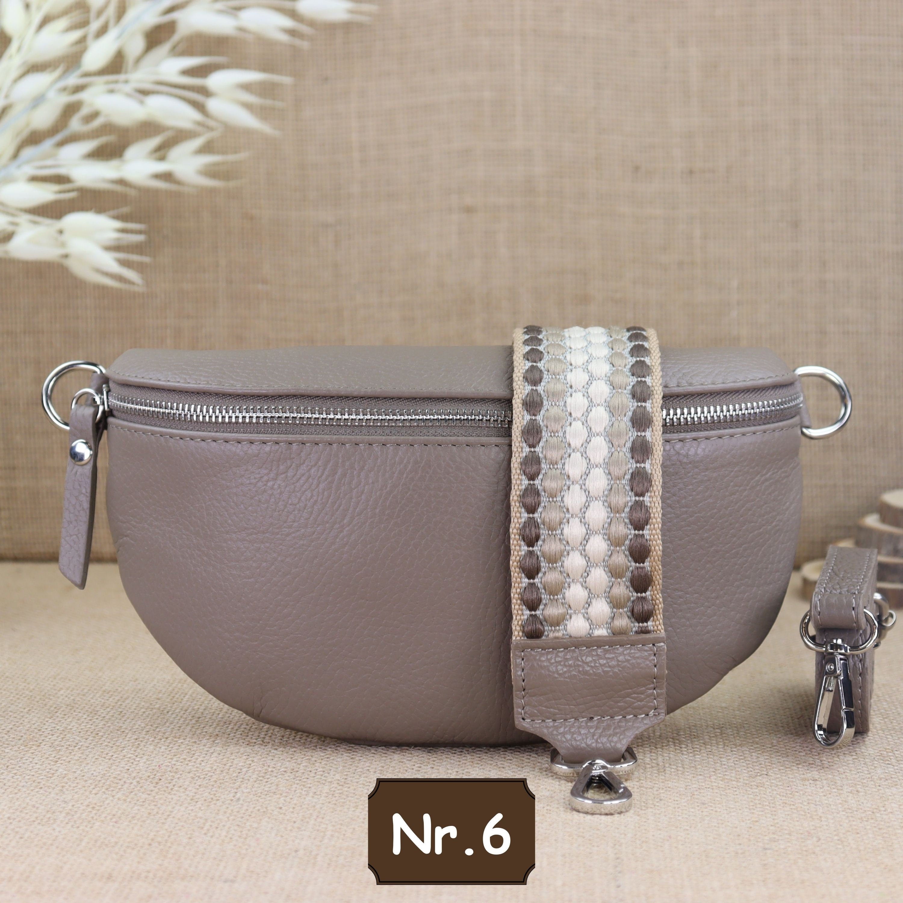Bauchtasche Leder für Damen,Crossbody Bag Leder Damen,Crossbody Tasche Leder,Echtleder Frauen Tasche,Leder Gürteltasche Frauen,Leder Handtasche,Leder Hüfttasche für Frauen,Leder Tasche,Ledertasche mit Reißverschluss,Schulterriementasche,Schultertasche Led