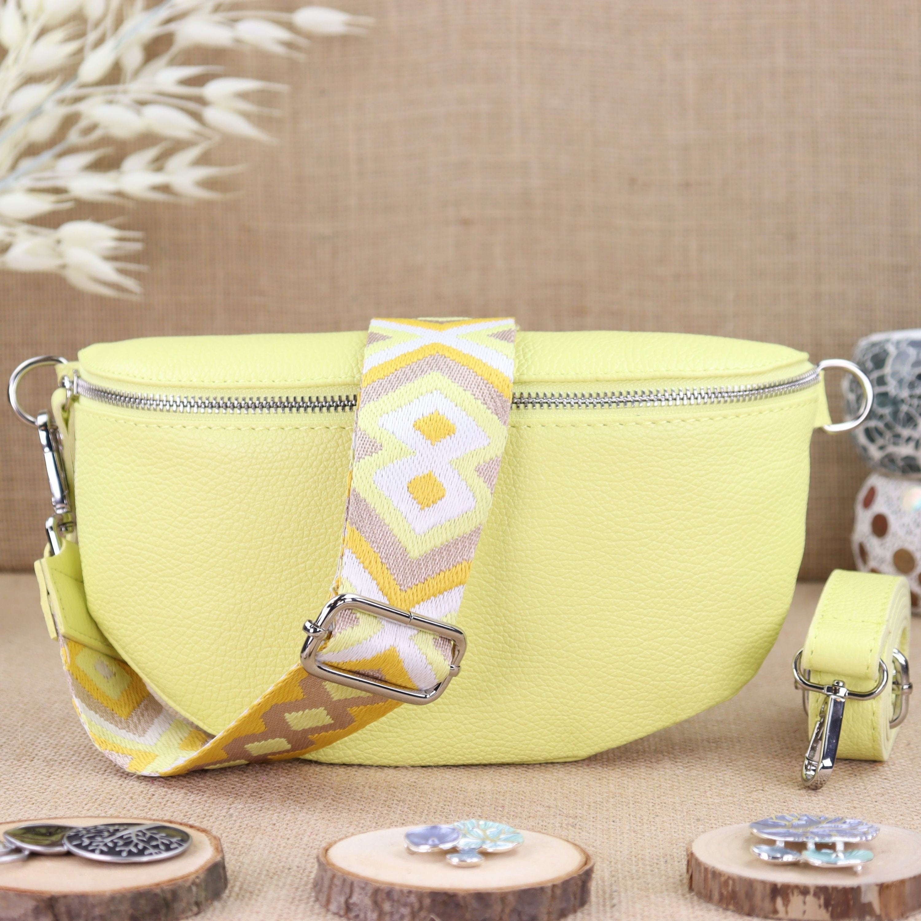 Bzna Bag Gelbe Handtaschen Damen Damen Tasche Leder Gelb Elena