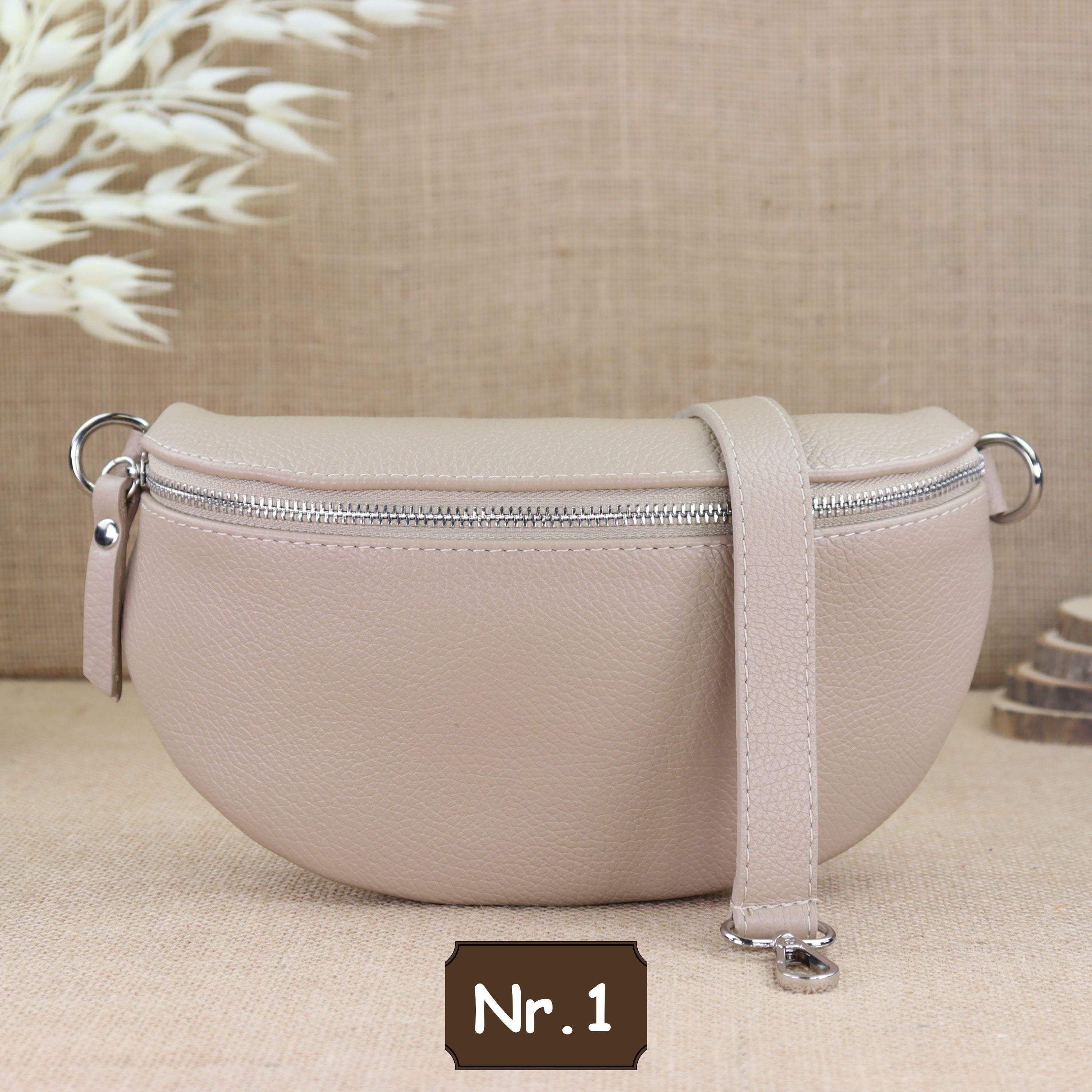 Bauchtasche Leder für Damen,Crossbody Bag Leder Damen,Crossbody Tasche Leder,Echtleder Frauen Tasche,Leder Gürteltasche Frauen,Leder Handtasche,Leder Hüfttasche für Frauen,Leder Tasche,Ledertasche mit Reißverschluss,Schulterriementasche,Schultertasche Led