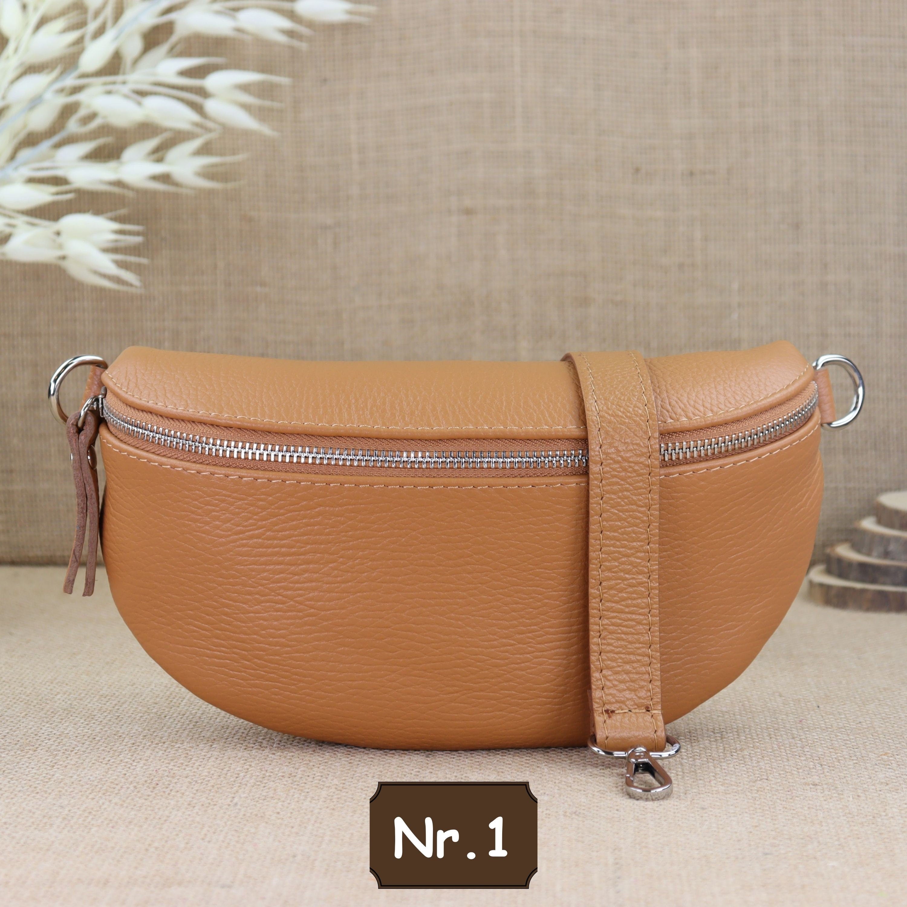 Bauchtasche Leder für Damen,Crossbody Bag Leder Damen,Crossbody Tasche Leder,Echtleder Frauen Tasche,Leder Gürteltasche Frauen,Leder Handtasche,Leder Hüfttasche für Frauen,Leder Tasche,Ledertasche mit Reißverschluss,Schulterriementasche,Schultertasche Led