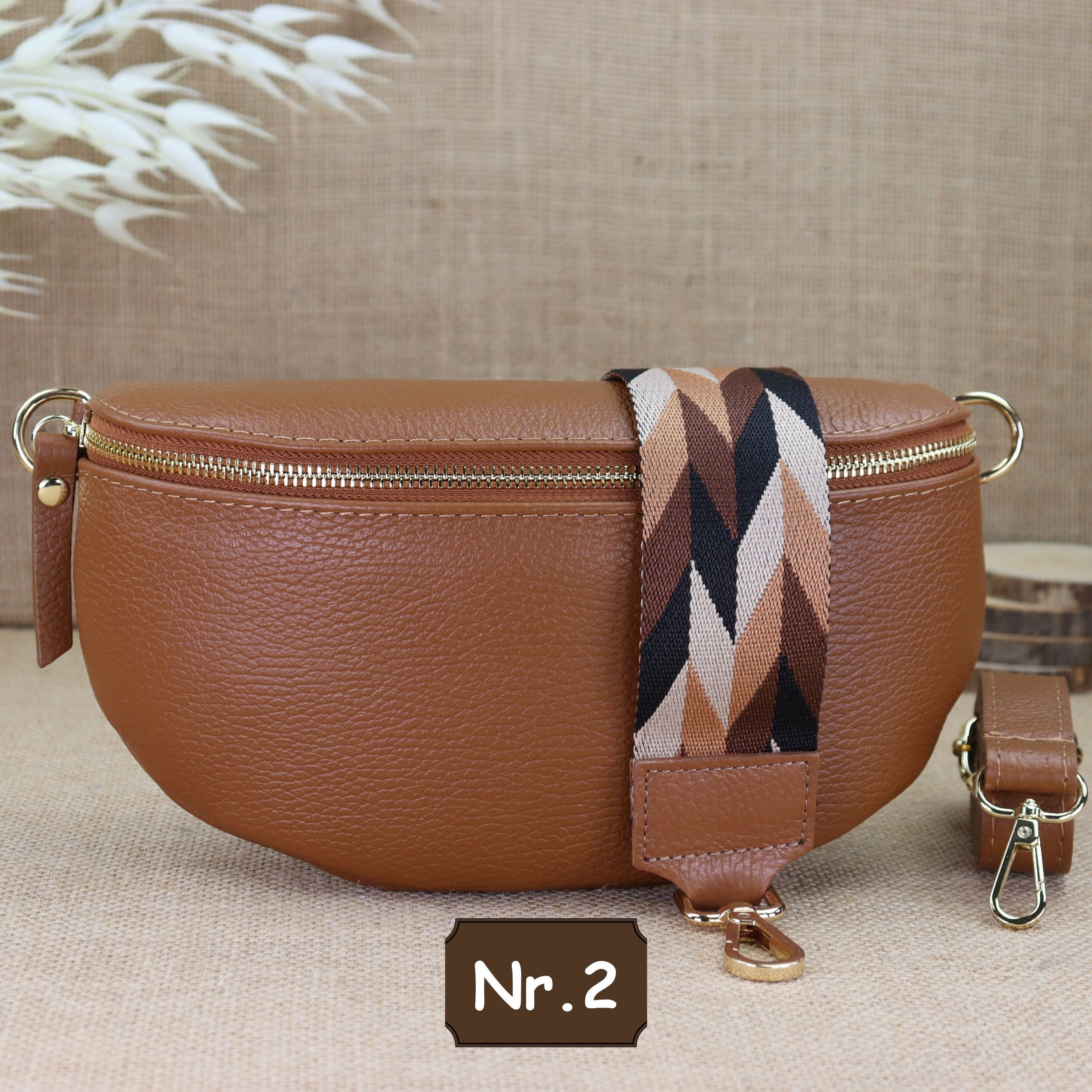 Bauchtasche Leder für Damen,Crossbody Bag Leder Damen,Crossbody Tasche Leder,Echtleder Frauen Tasche,Geschenk für Sie,Goldfarbene Ledertasche,Leder Gürteltasche Frauen,Leder Handtasche,Leder Hüfttasche für Frauen,Ledertasche mit Reißverschluss,Schulterrie