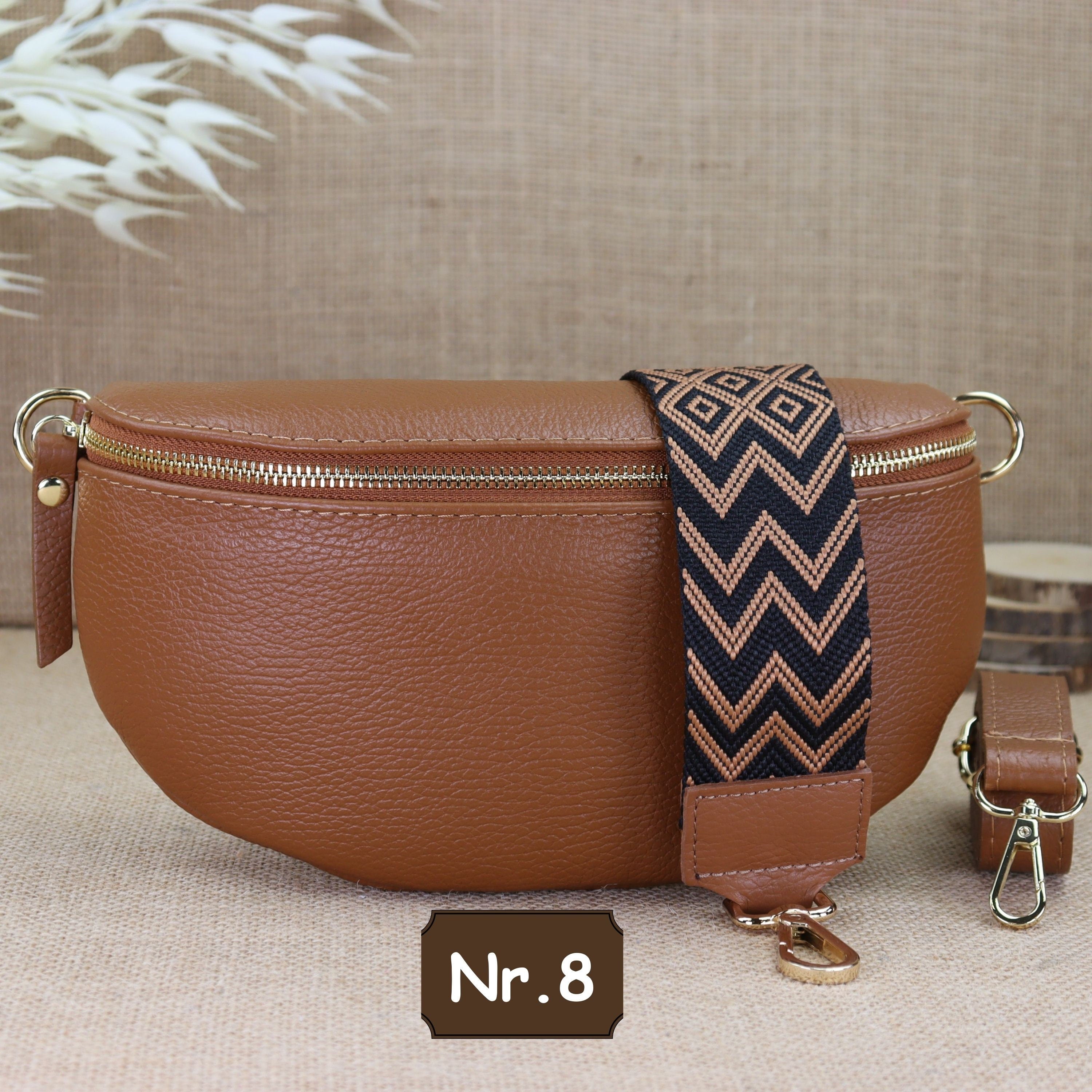 Bauchtasche Leder für Damen,Crossbody Bag Leder Damen,Crossbody Tasche Leder,Echtleder Frauen Tasche,Geschenk für Sie,Goldfarbene Ledertasche,Leder Gürteltasche Frauen,Leder Handtasche,Leder Hüfttasche für Frauen,Ledertasche mit Reißverschluss,Schulterrie