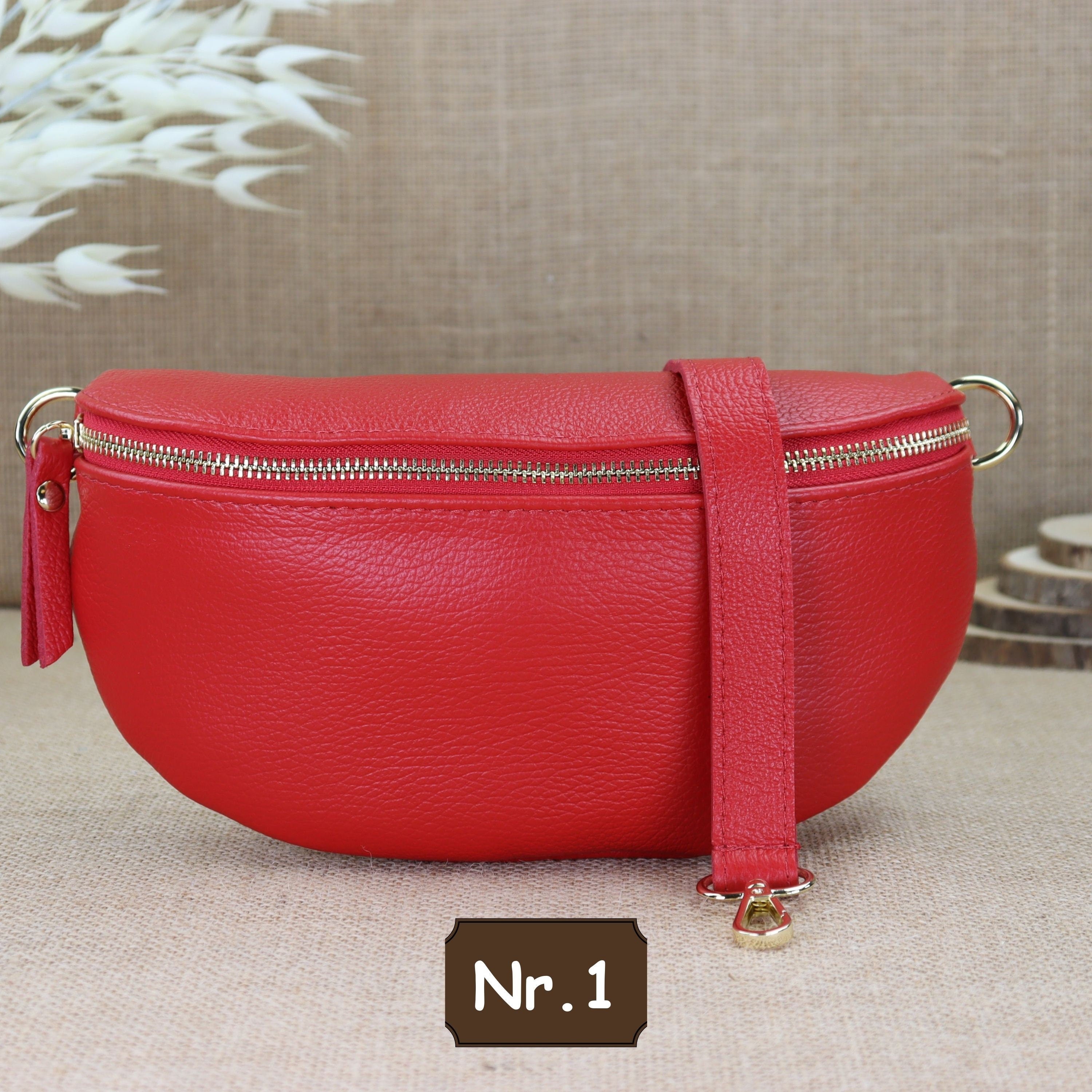 Bauchtasche Leder für Damen,Crossbody Bag Leder Damen,Crossbody Tasche Leder,Echtleder Frauen Tasche,Geschenk für Sie,Goldfarbene Ledertasche,Leder Gürteltasche Frauen,Leder Handtasche,Leder Hüfttasche für Frauen,Ledertasche mit Reißverschluss,Schulterrie