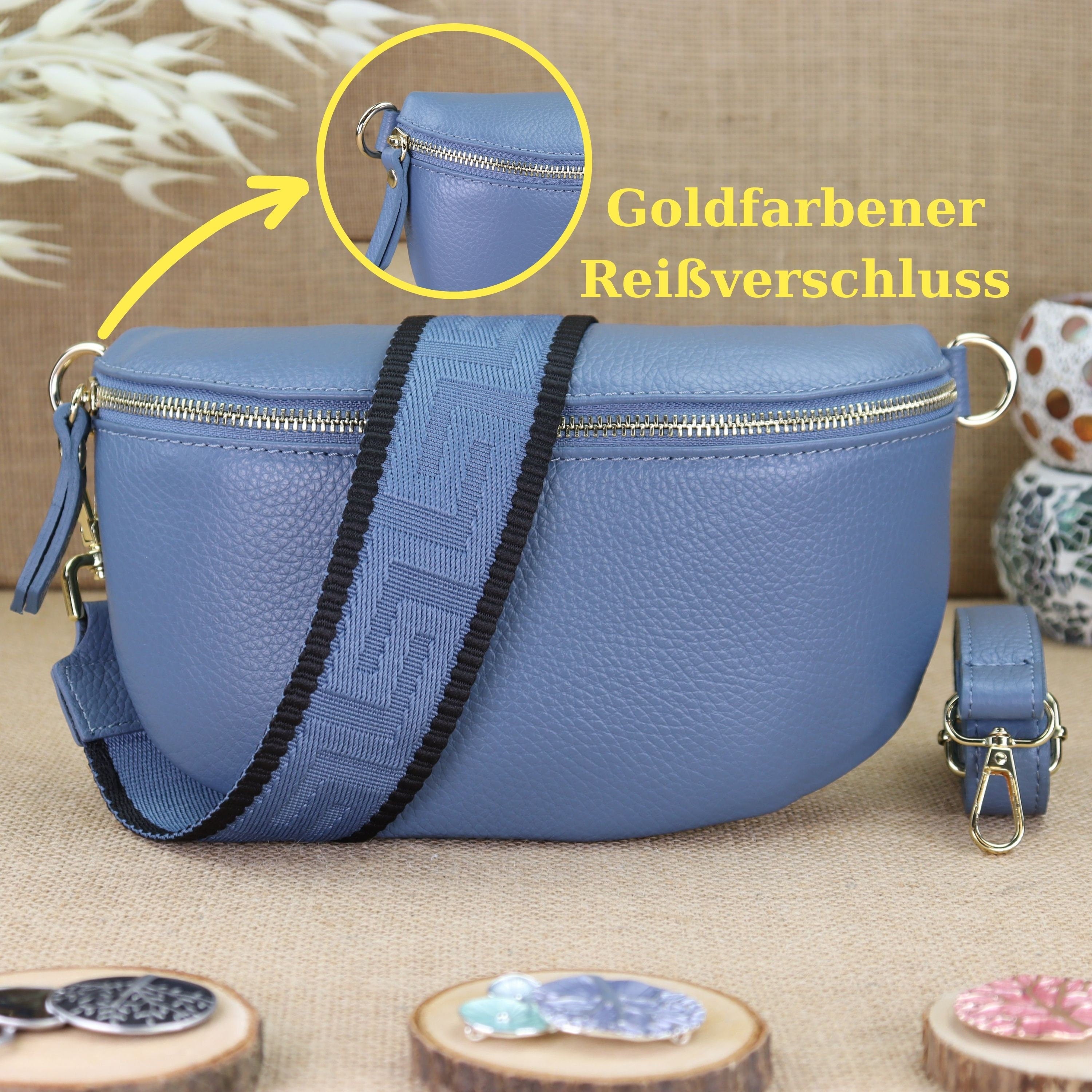 Bauchtasche Leder für Damen,Crossbody Bag Leder Damen,Crossbody Tasche Leder,Echtleder Frauen Tasche,Geschenk für Sie,Goldfarbene Ledertasche,Leder Gürteltasche Frauen,Leder Handtasche,Leder Hüfttasche für Frauen,Ledertasche mit Reißverschluss,Schulterrie