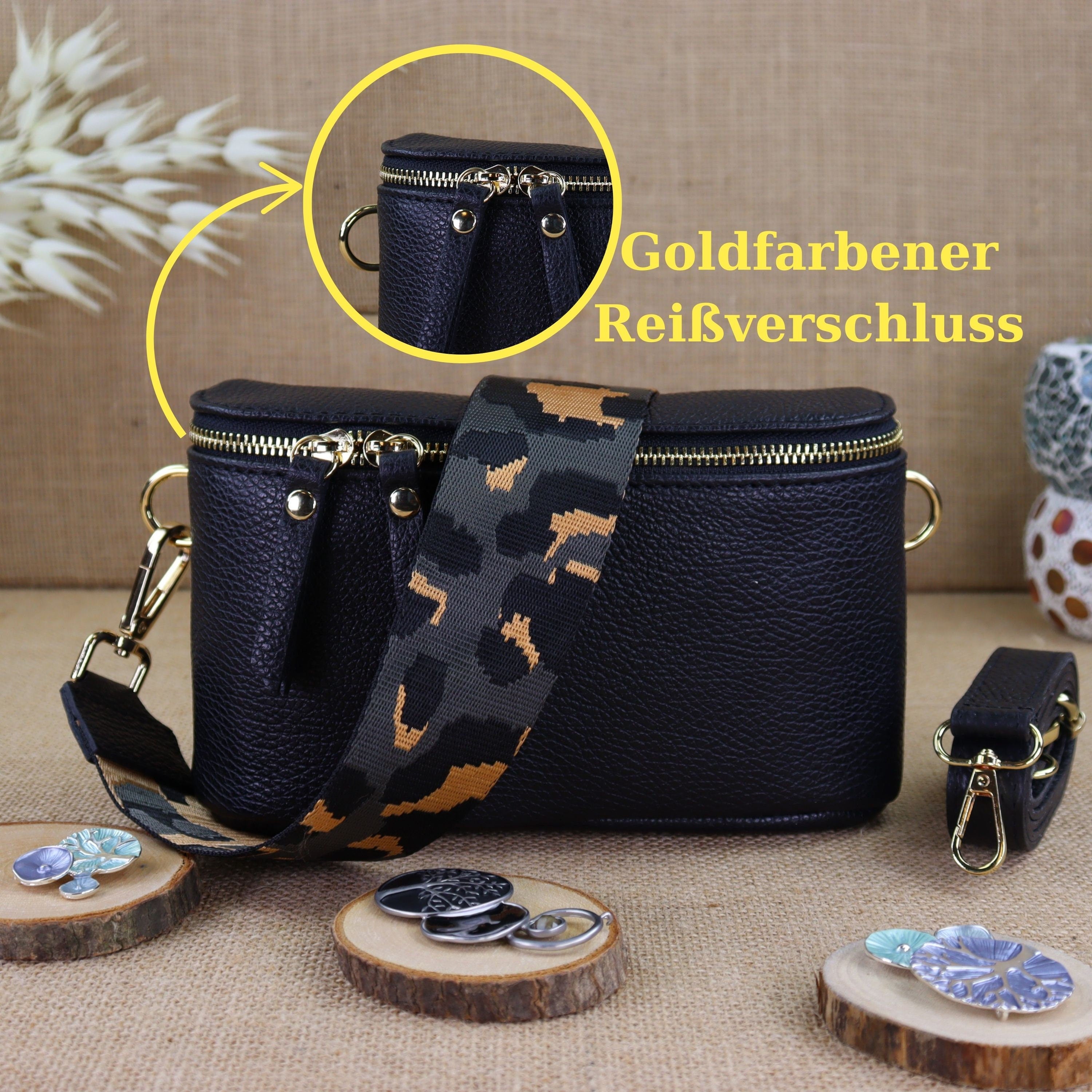 Bauchtasche Leder für Damen,Crossbody Bag Leder Damen,Crossbody Tasche Leder,Leder Gürteltasche Frauen,Leder Handtasche,Leder Hüfttasche für Frauen,Leder Tasche,Ledertasche mit Reißverschluss,Schulterriementasche,Schultertasche Leder Frauen,Tasche mit gem