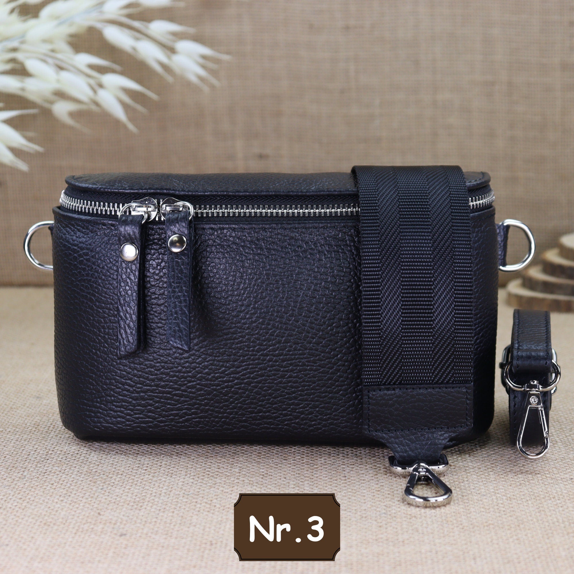 Bauchtasche Leder für Damen,Crossbody Bag Leder Damen,Crossbody Tasche Leder,Leder Gürteltasche Frauen,Leder Handtasche,Leder Hüfttasche für Frauen,Leder Tasche,Ledertasche mit Reißverschluss,Schulterriementasche,Schultertasche Leder Frauen,Tasche mit gem