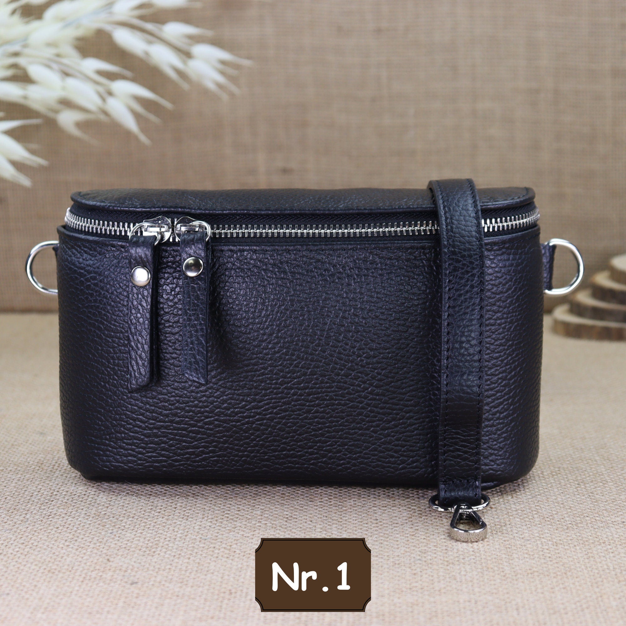 Bauchtasche Leder für Damen,Crossbody Bag Leder Damen,Crossbody Tasche Leder,Leder Gürteltasche Frauen,Leder Handtasche,Leder Hüfttasche für Frauen,Leder Tasche,Ledertasche mit Reißverschluss,Schulterriementasche,Schultertasche Leder Frauen,Tasche mit gem